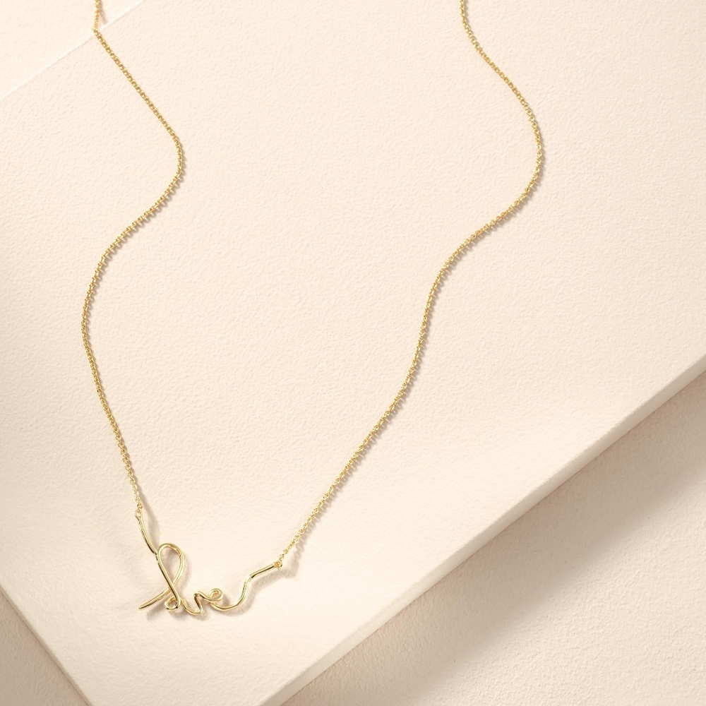 LOVE necklace - gold